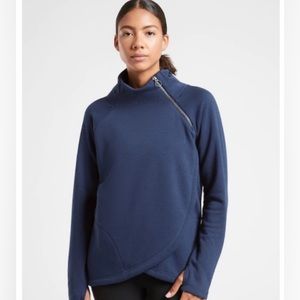 Athleta Cozy Karma Asymmetrical Pullover